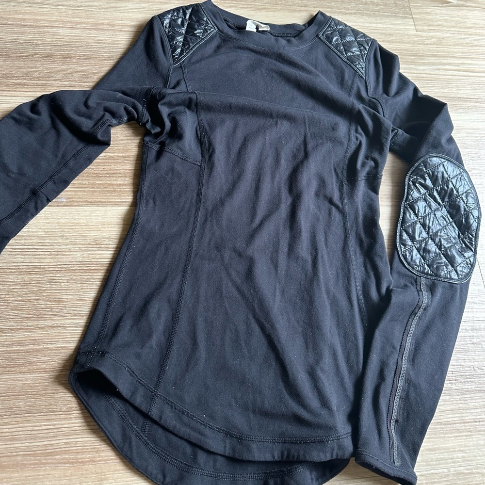 Black Lululemon Quilted Long Sleeve